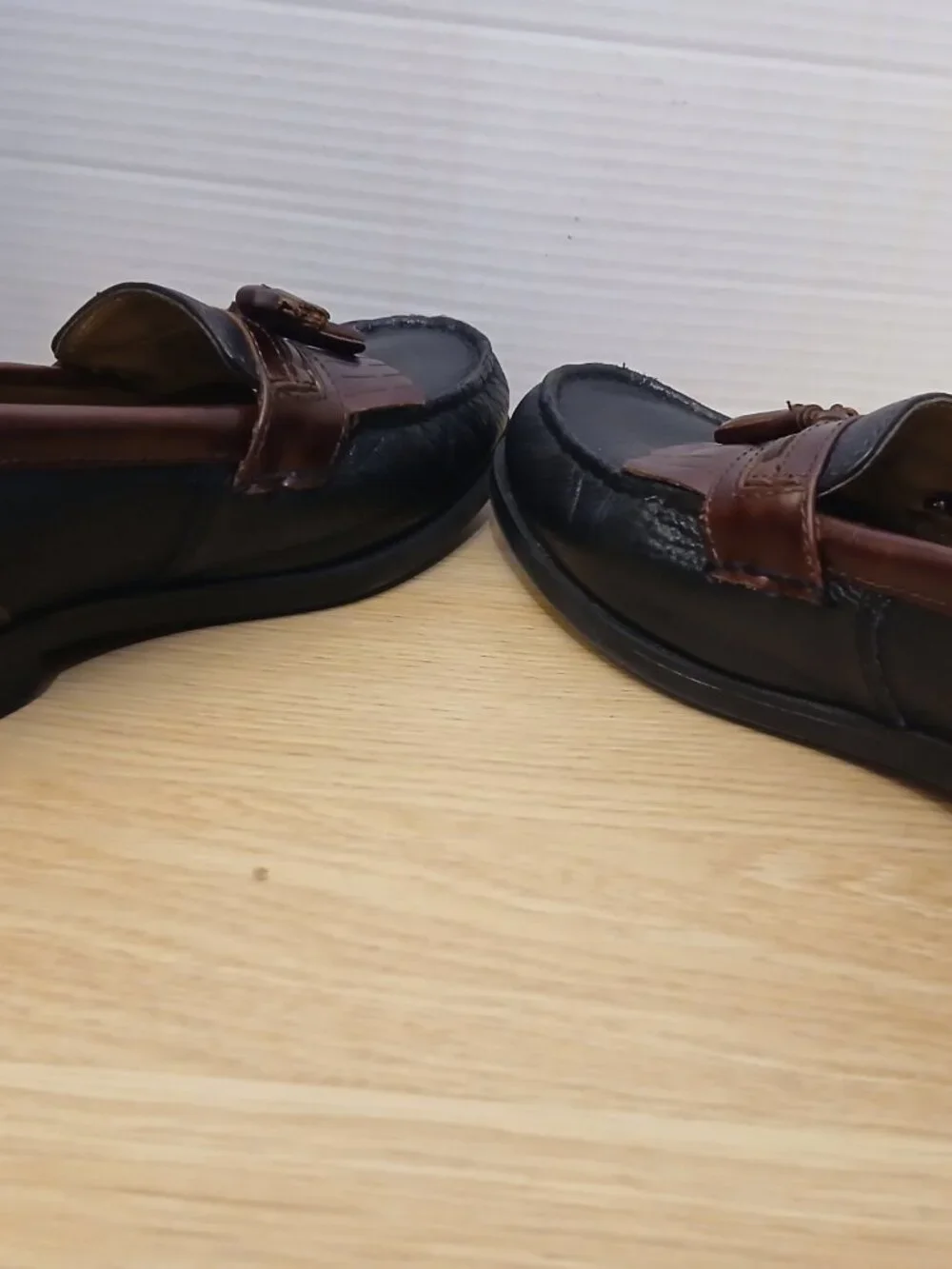 Dockers Loafers Mens 9.5 M Tassel Black, Brown Slip On Strategy Shoes